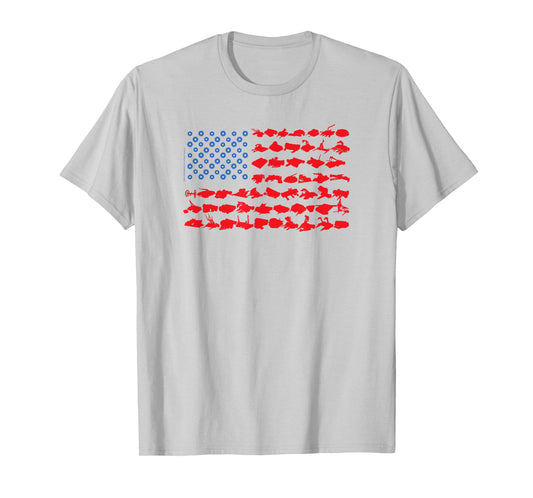 BattleBots Silhouette Flag T-Shirt