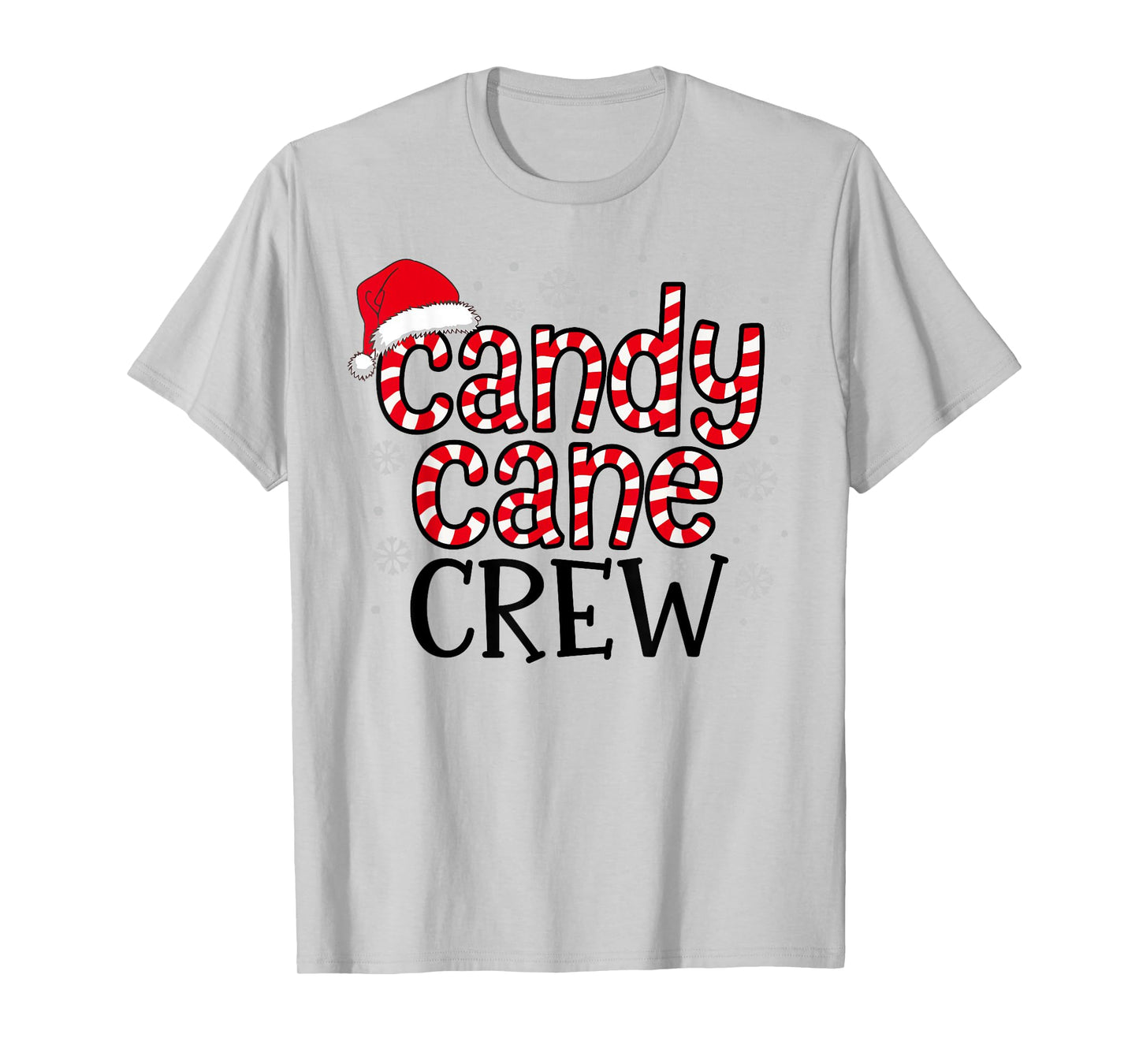 Candy Cane Crew Christmas Squad Xmas Family Matching Santa T-Shirt
