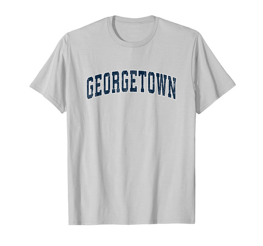 Georgetown Texas TX Vintage Sports Design Navy Design T-Shirt
