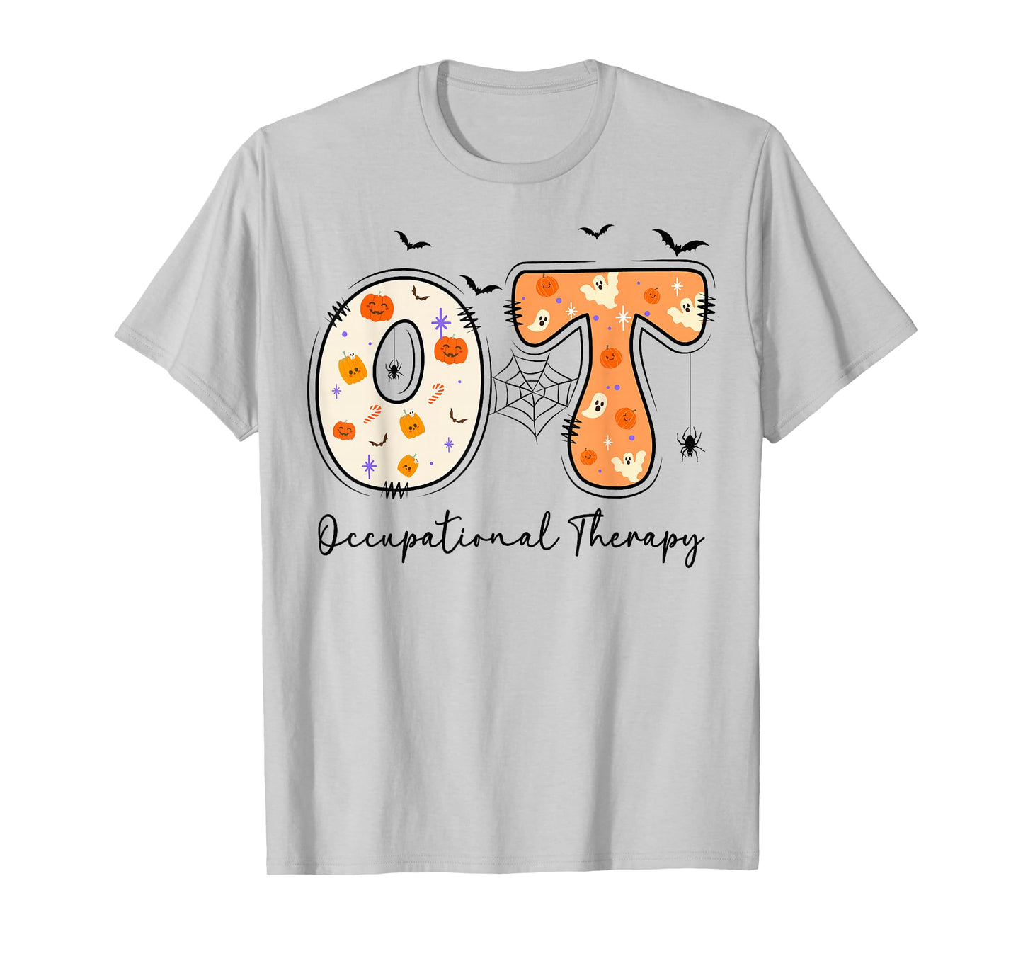 OT Therapists Occupational Therapy Pumpkin Ghost Halloween T-Shirt