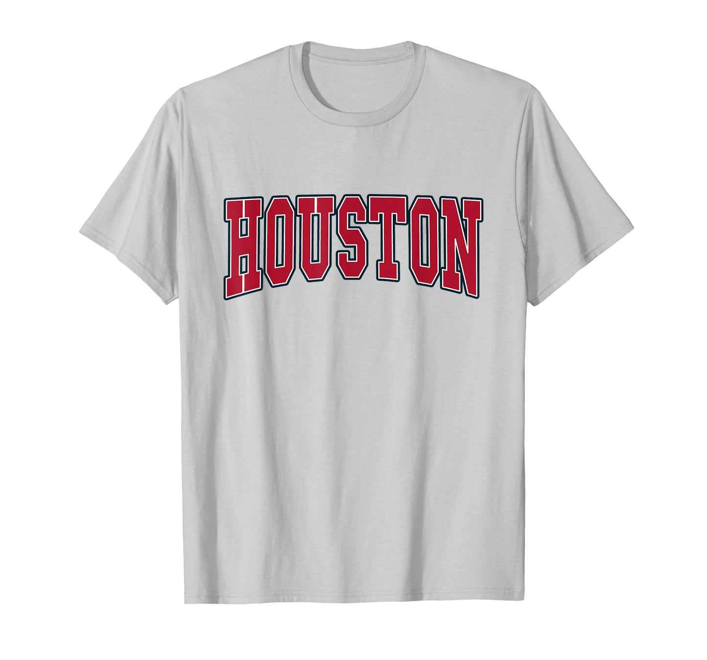 Graphic Apparel Co. - HOUSTON - Unisex Adult - White - Small - Short Sleeve - Classic Fit - Throwback Design - T-Shirt