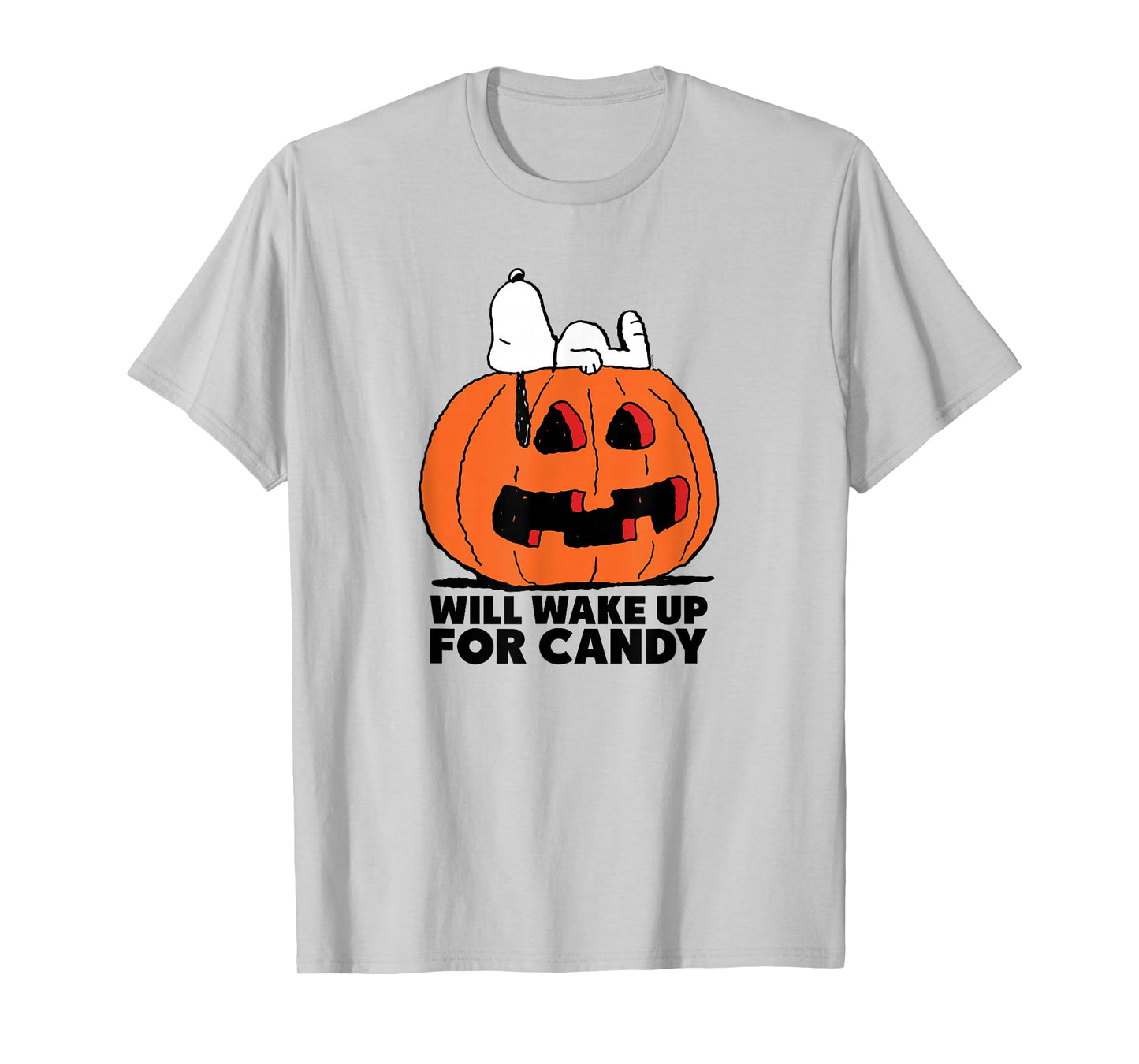 Peanuts Halloween Snoopy Wake For Candy T-Shirt