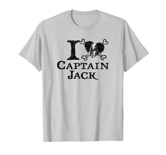 Disney Pirates of The Caribbean I Heart Captain Jack T-Shirt