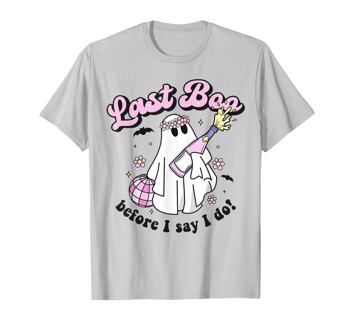 Halloween Disco Ghost Bride Retro Bachelorette Last Boo Fall T-Shirt