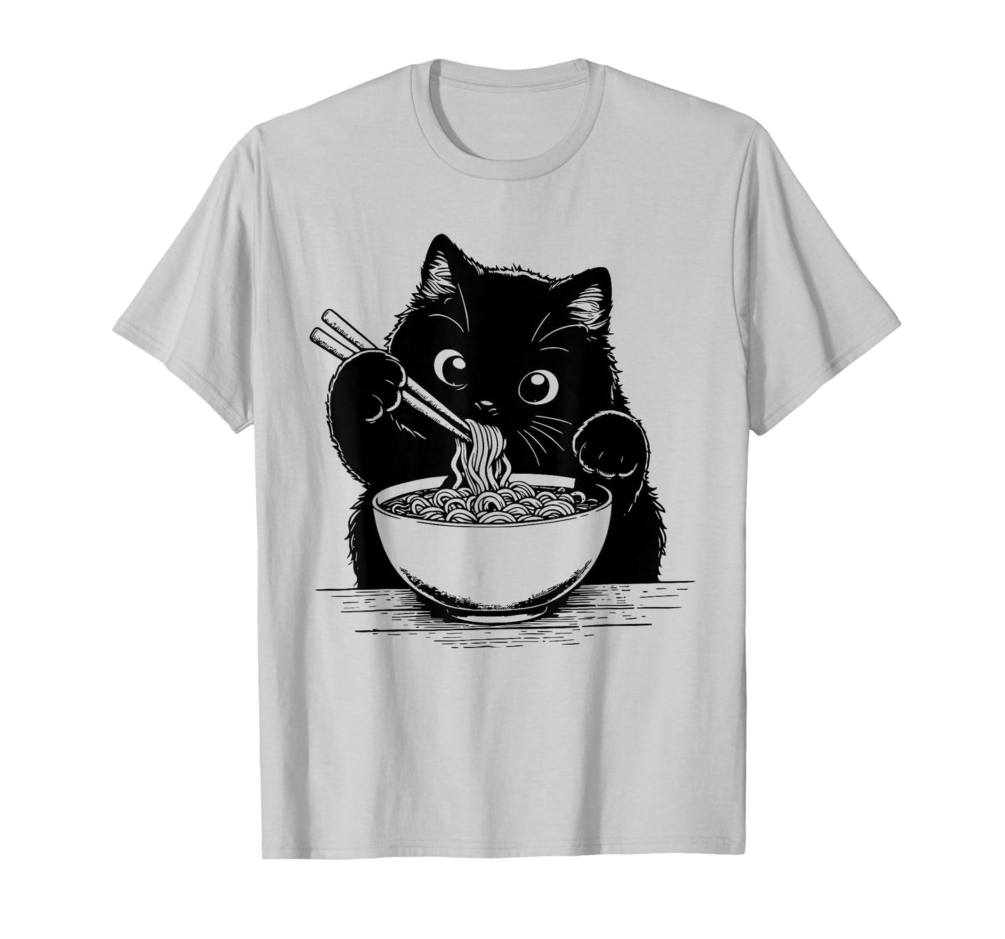 Cat Ramen Noodle Japanese Anime Manga Ramen Kawaii Cat T-Shirt