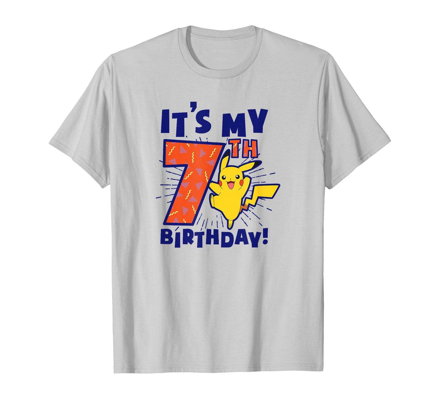 Pokémon Pikachu It's My 7th Birthday Awesome Celebration T-Shirt
