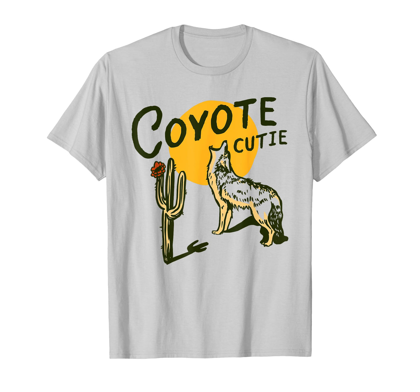 Coyote Cutie: Cute, Adorable Howl At The Moon Wolf Animal T-Shirt