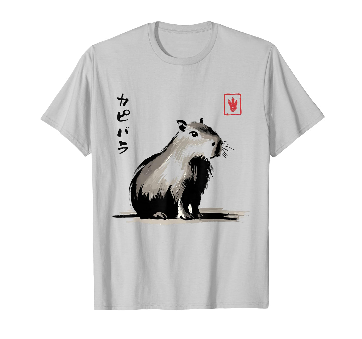 Kawaii Capybara Anime Japanese Streetwear Funny Capybara T-Shirt