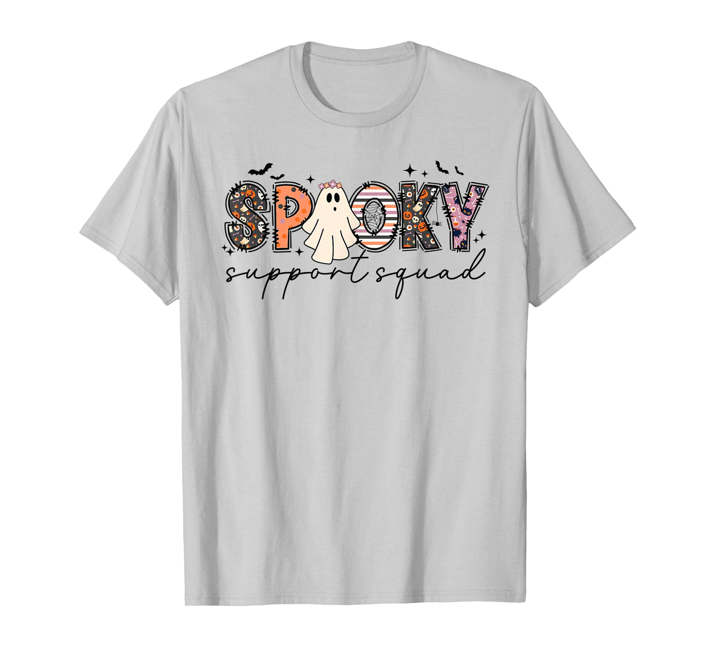 Spooky Support Squad Halloween School Office Staff Employees T-Shirt