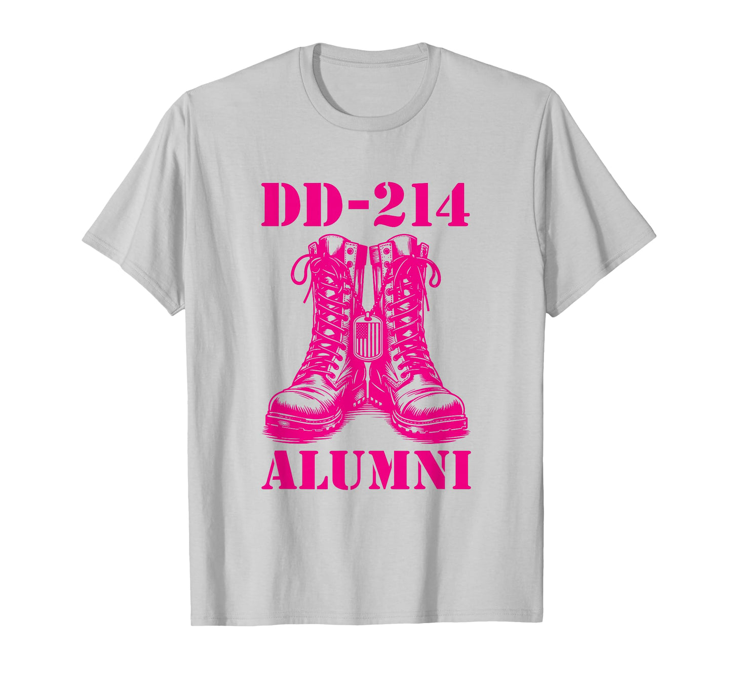DD-214 Alumni Combat Boots Proud Retired Military Vet T-Shirt