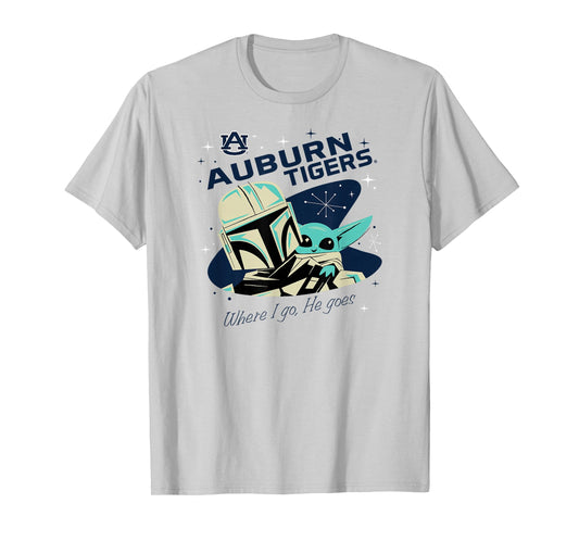 Auburn Tigers Star Wars Mandalorian Orange T-Shirt