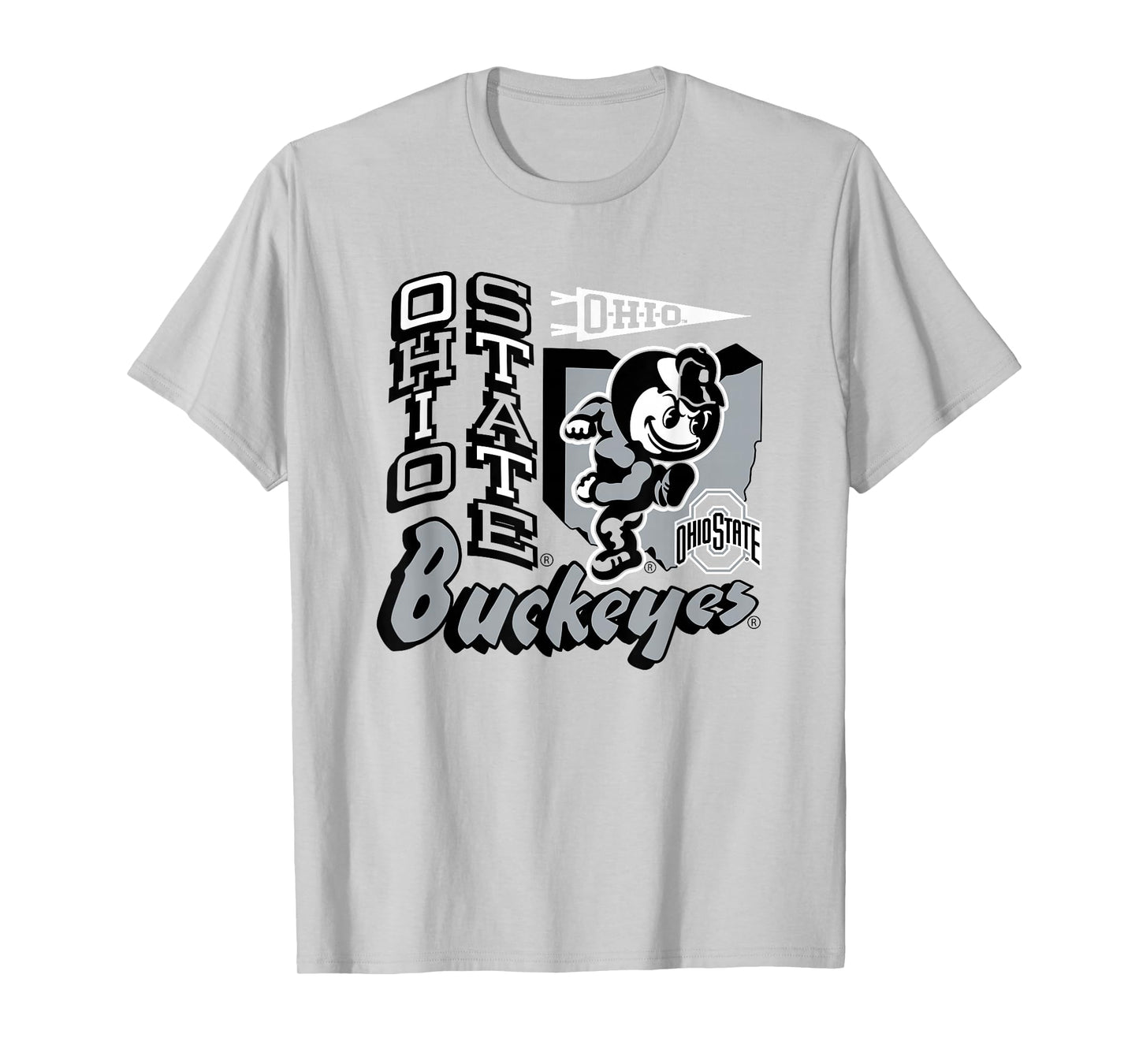 Ohio State Buckeyes Mascot State Red Officially Licensed T-Shirt