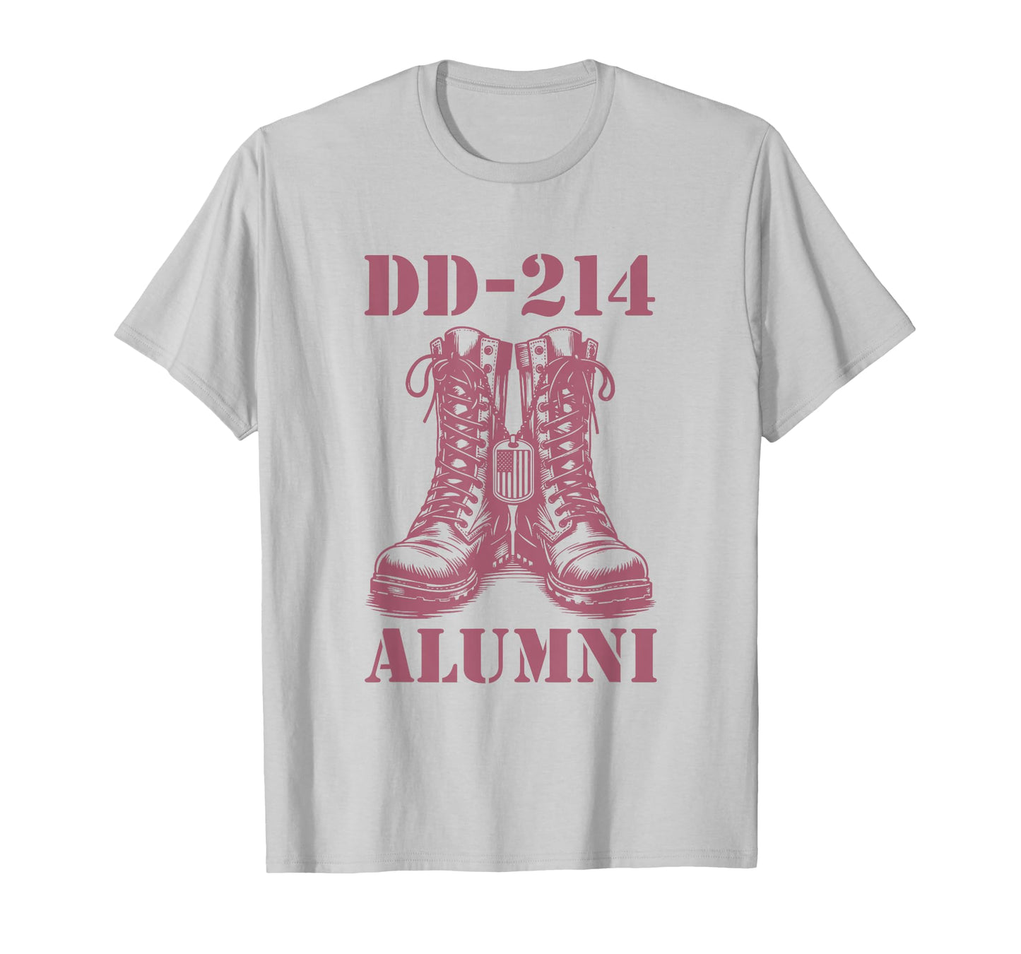 DD-214 Alumni Combat Boots Proud Retired Military Vet T-Shirt