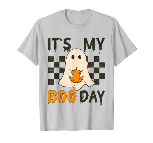 Its My Boo Day Cute Halloween Birthday Funny Ghost T-Shirt