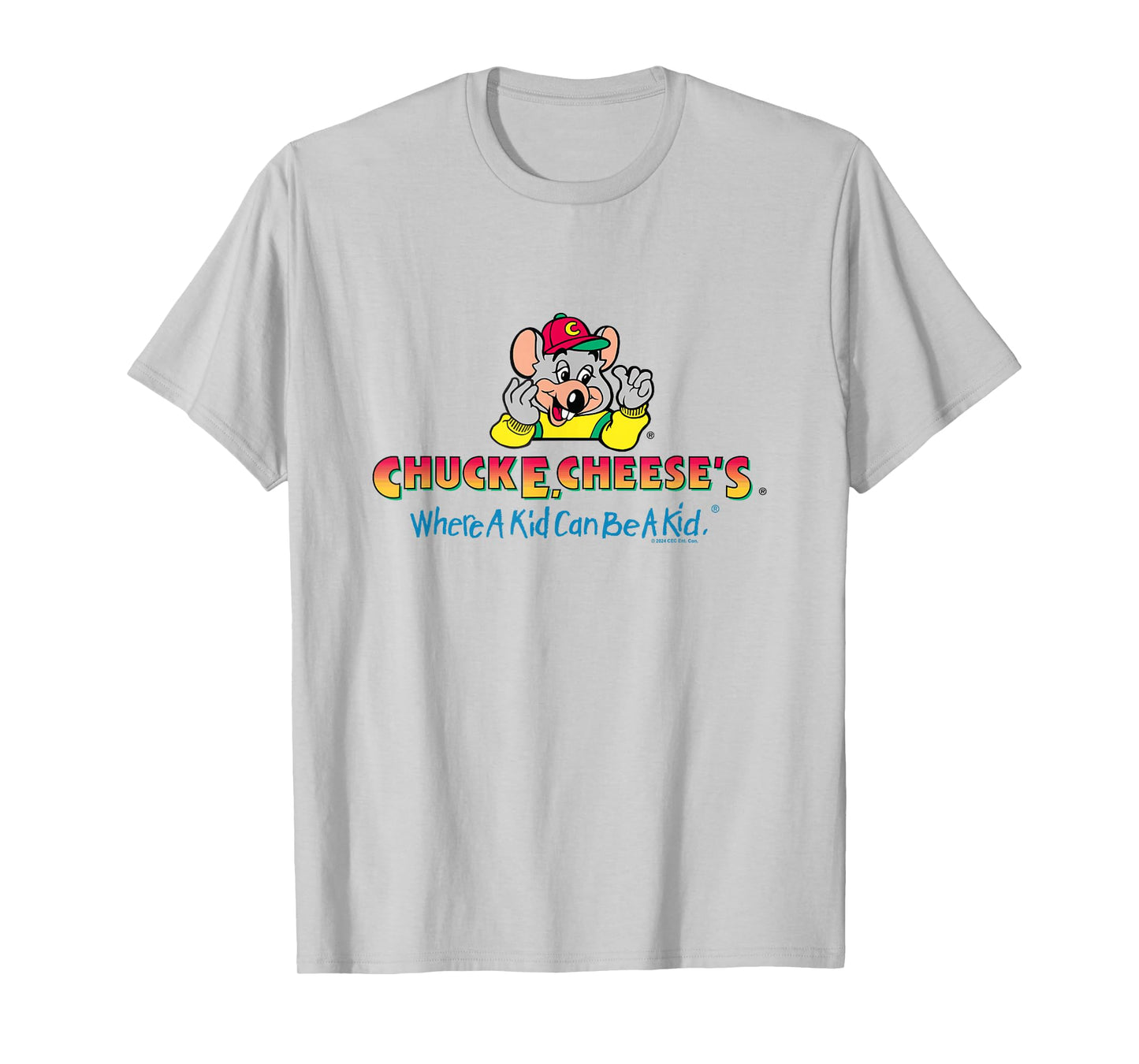 Chuck E. Cheese's Where A Kid Can Be A Kid Retro Logo T-Shirt