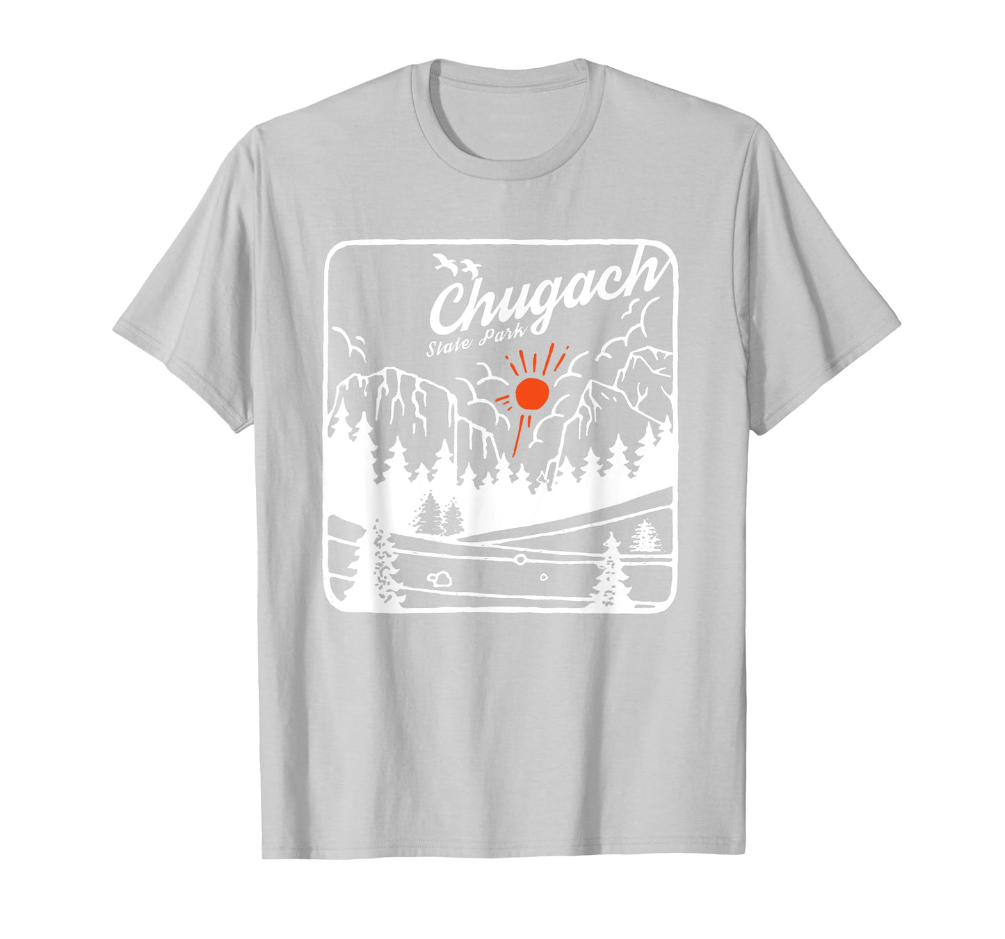 Chugach State Park Alaska Modern Cool AK T-Shirt
