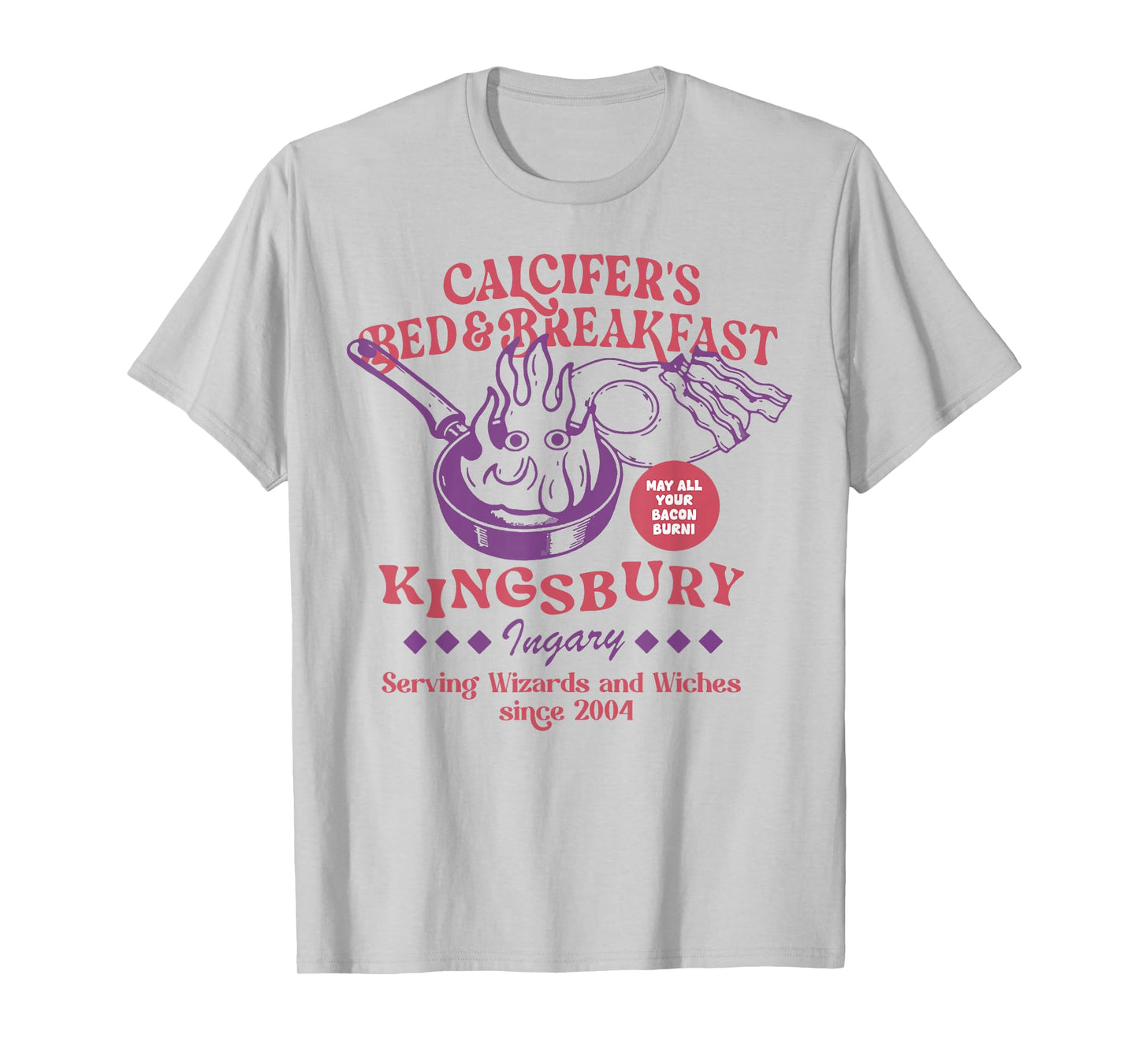 Calcifers Bed and Breakfast Japanese retro anime theme T-Shirt