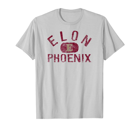 Elon Phoenix Vintage Logo Gray Officially Licensed T-Shirt