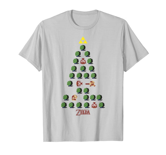 The Legend of Zelda 8-Bit Christmas Tree T-Shirt
