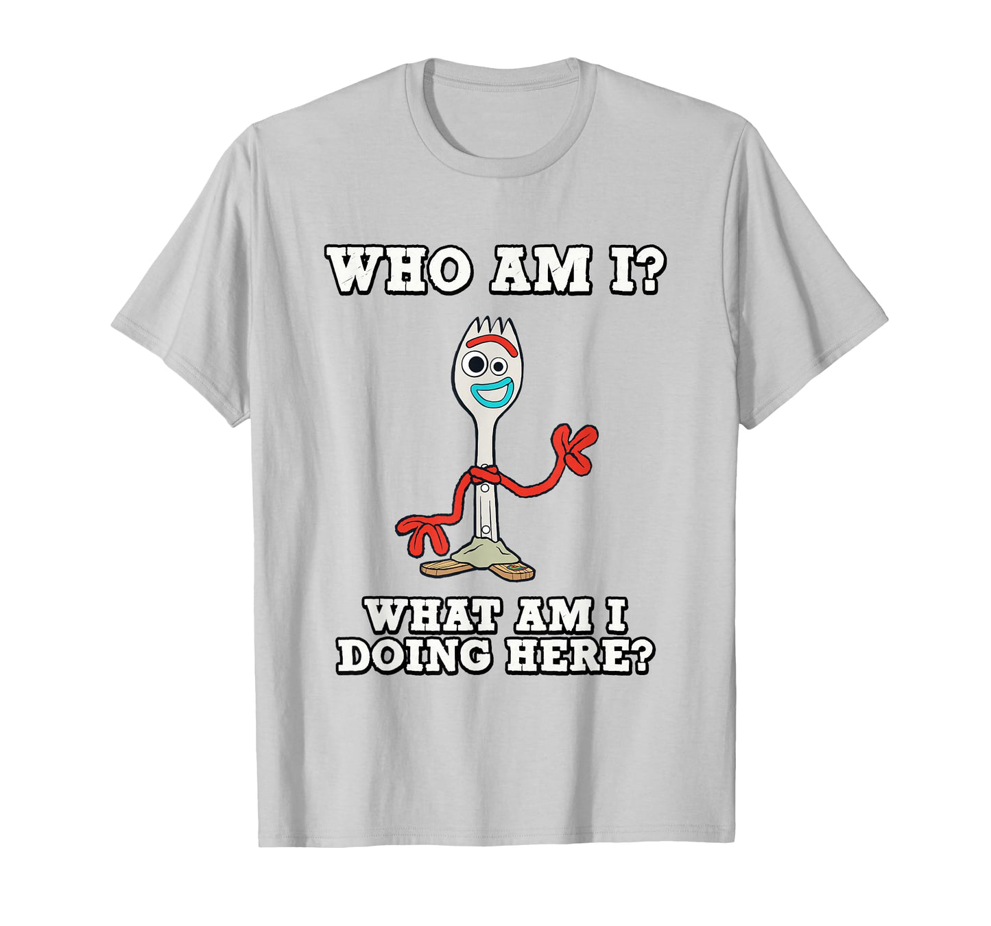 Disney Pixar Toy Story 4 Who Am I? Forky Portrait T-Shirt