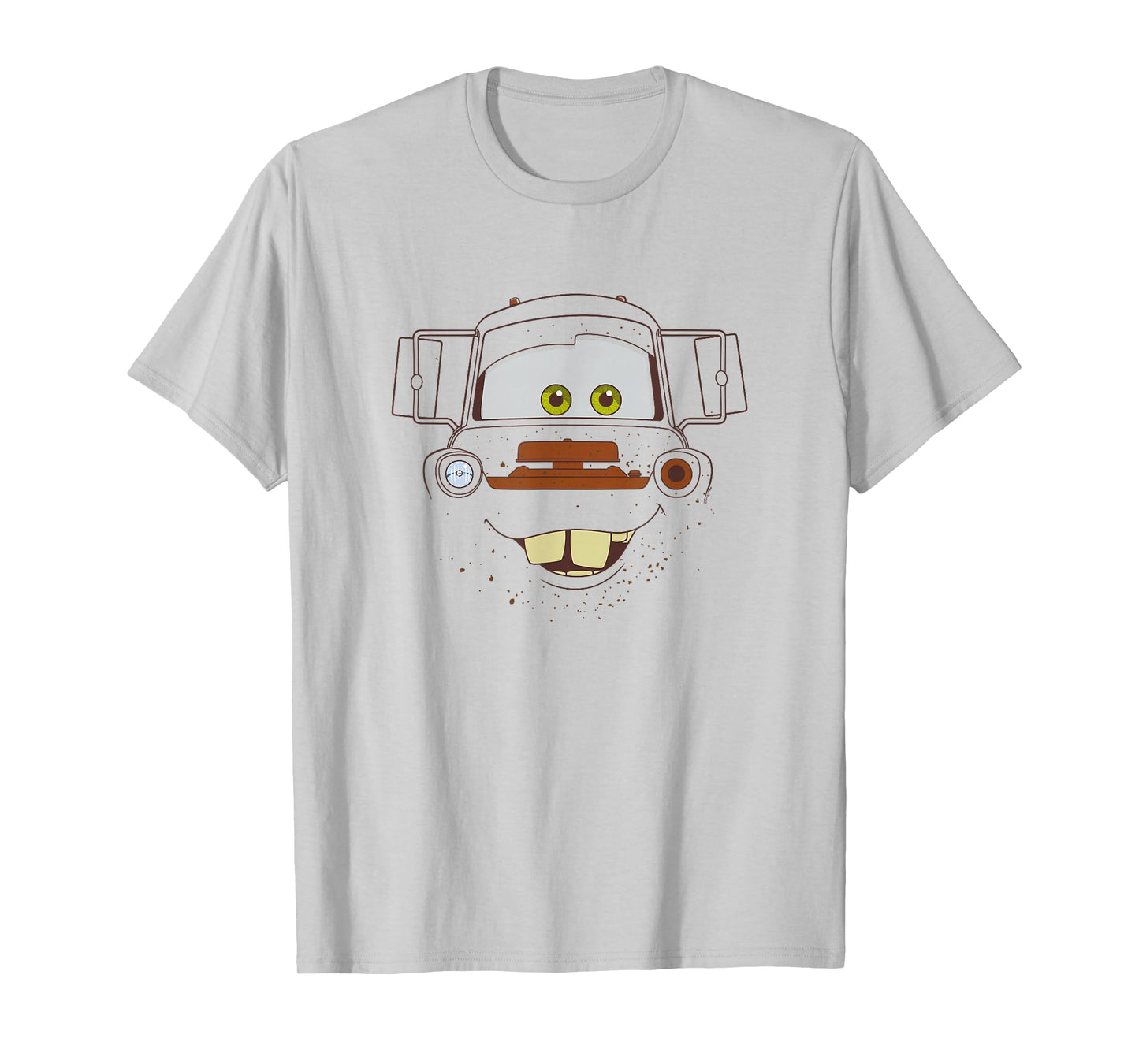 Disney Pixar Cars Tow Mater Big Face Outline Portrait T-Shirt