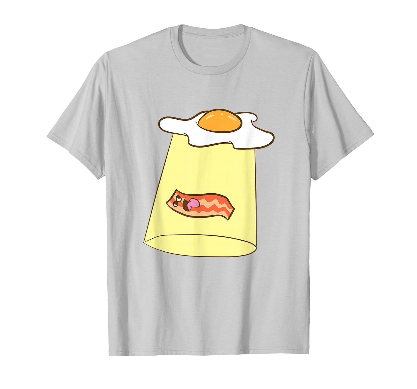 Egg And Bacon UFO Alien Bacon And Eggs Breakfast T-Shirt