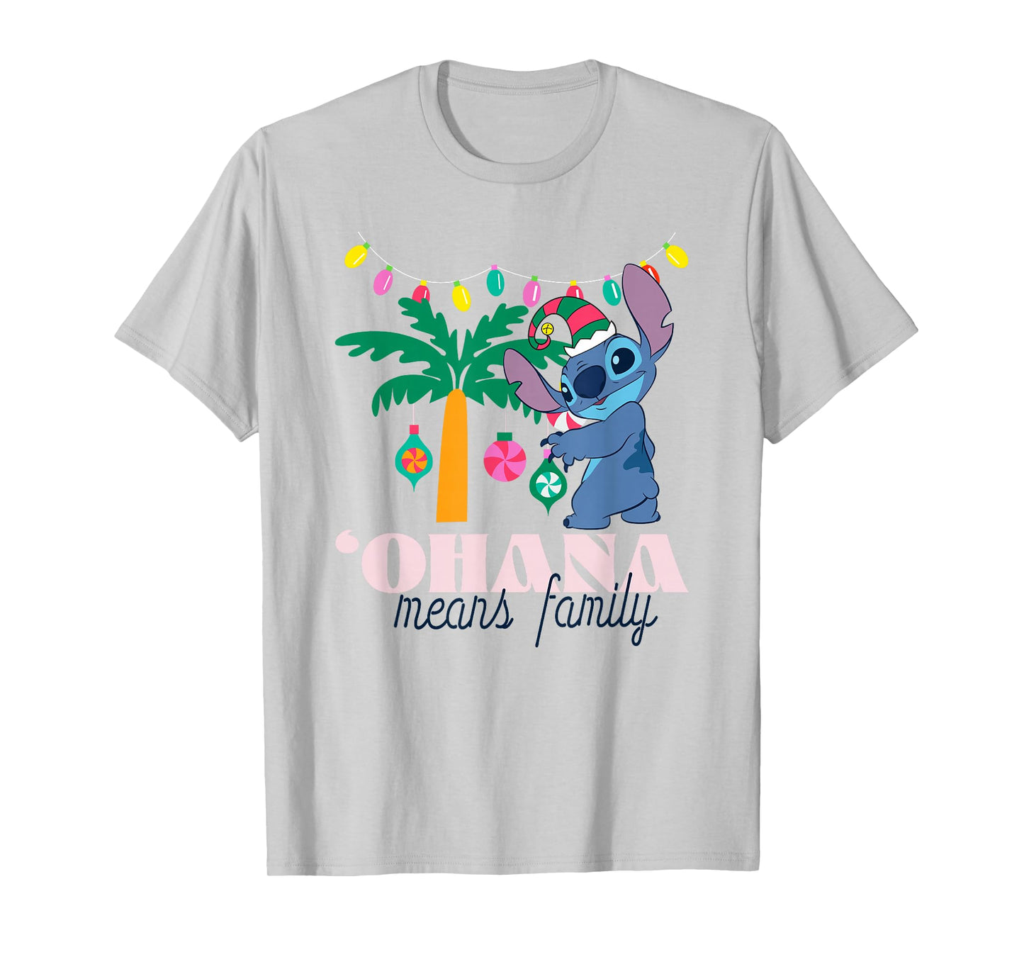 Disney Lilo & Stitch Christmas 'Ohana Means Family T-Shirt