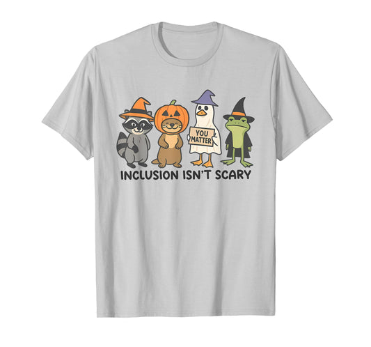 Inclusion Isn't Scary Ghost Mummy Halloween SLP Sped Teacher T-Shirt