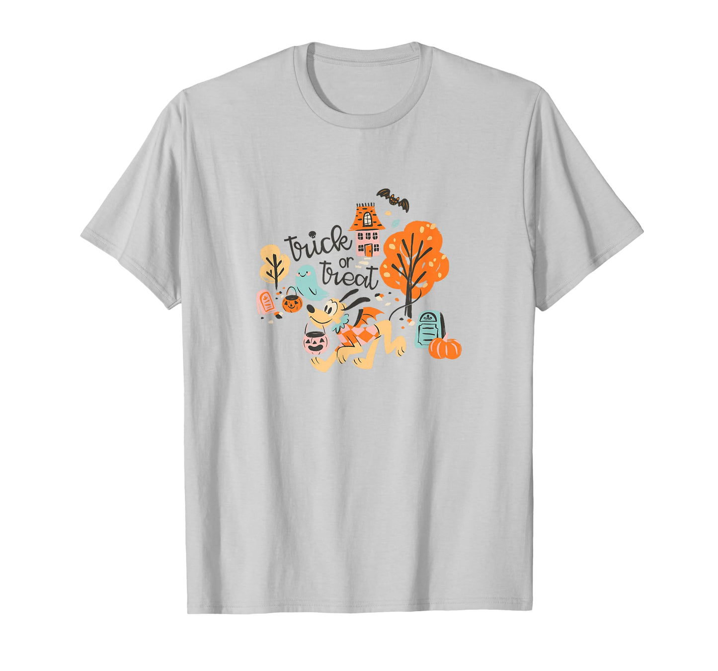 Disney Mickey And Friends Halloween Trick Or Treat Pluto T-Shirt
