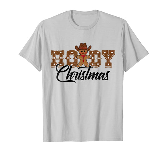Howdy Christmas Cowboy Rodeo Western County Cowgirl Vintage T-Shirt