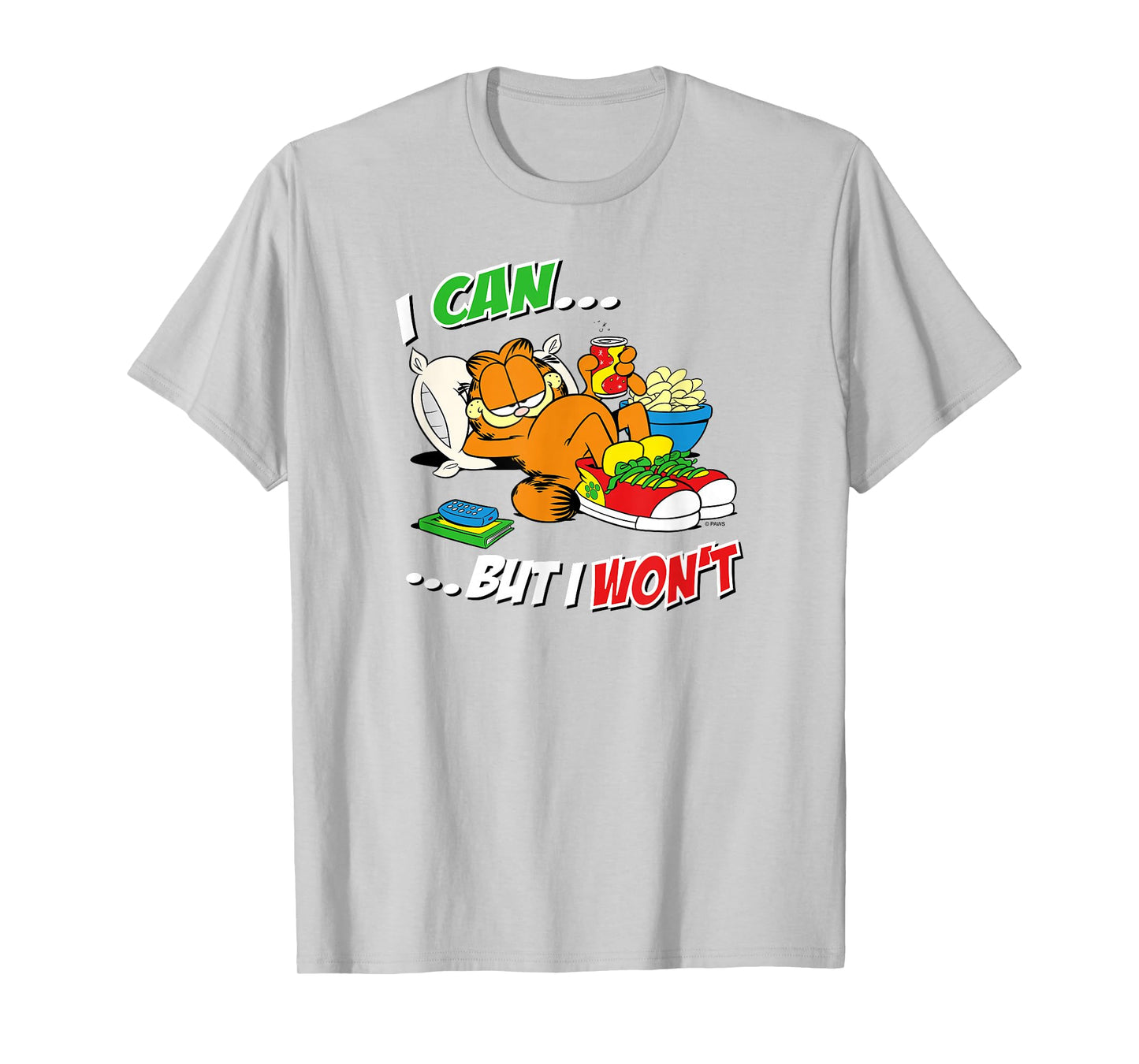 Garfield I Can But I Won't T-Shirt