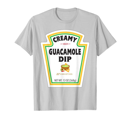 Creamy Avocado Sauce Bottle Label Funny Halloween Costume T-Shirt