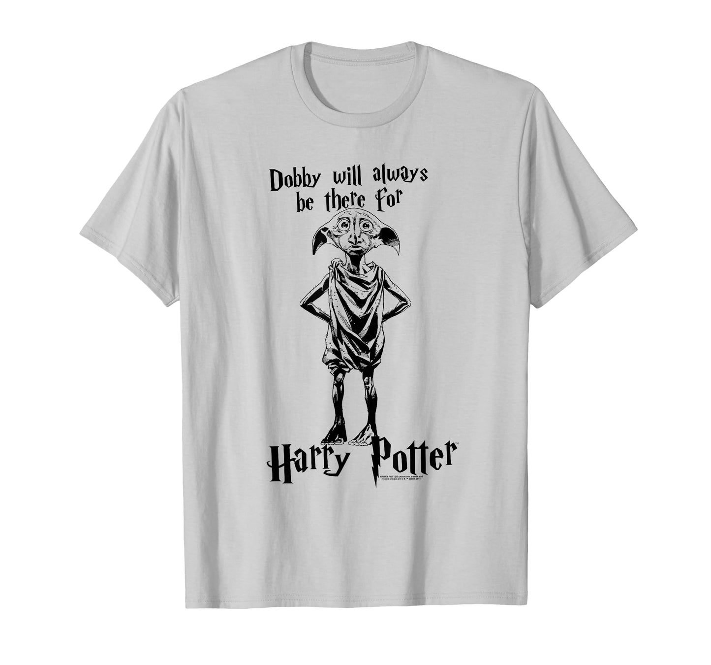 Popfunk Harry Potter Dobby Will Always Be There Unisex-Adults White T-Shirt