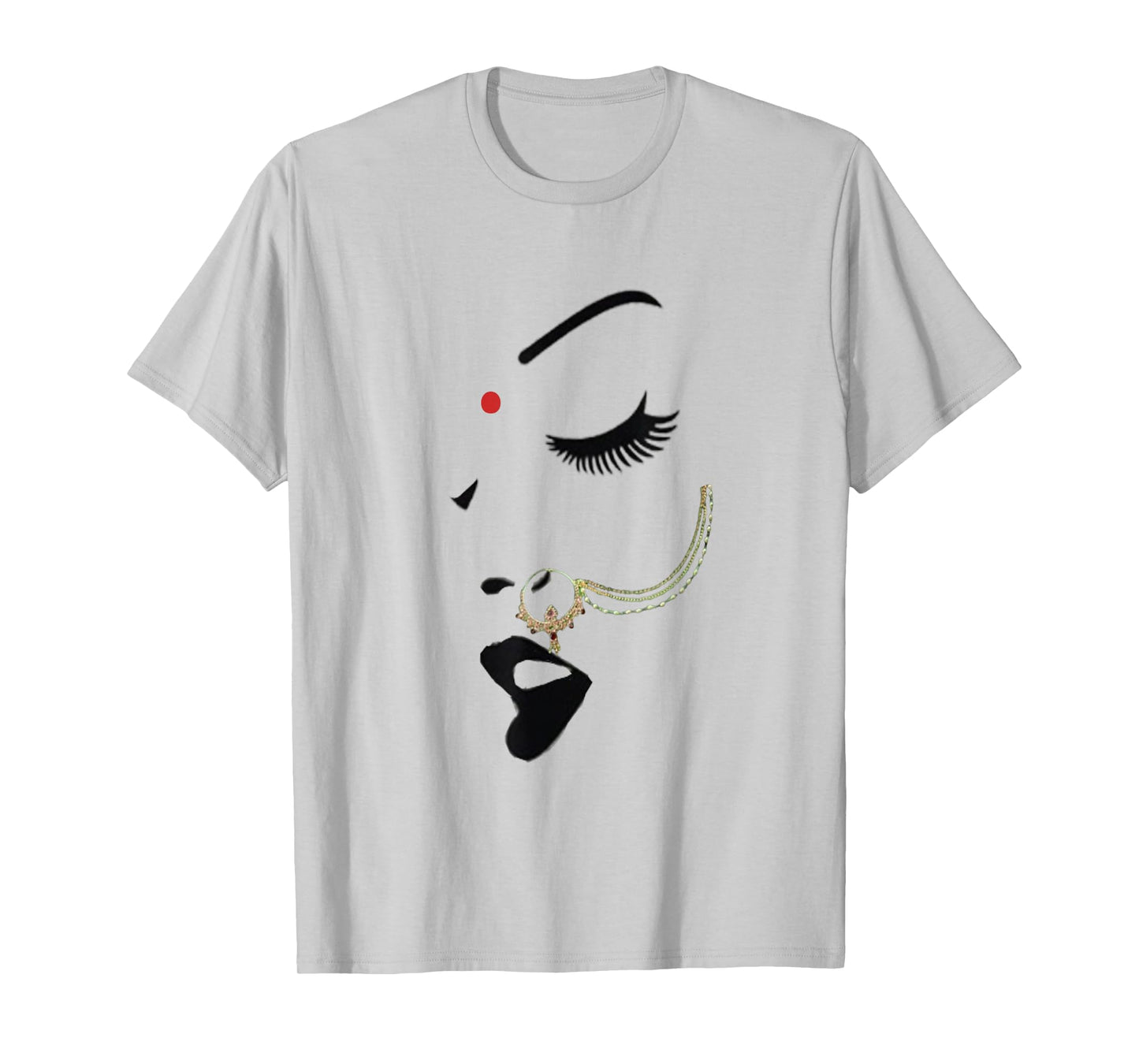 Indian desi Girl Nose Ring Bollywood Style Women Empowerment T-Shirt