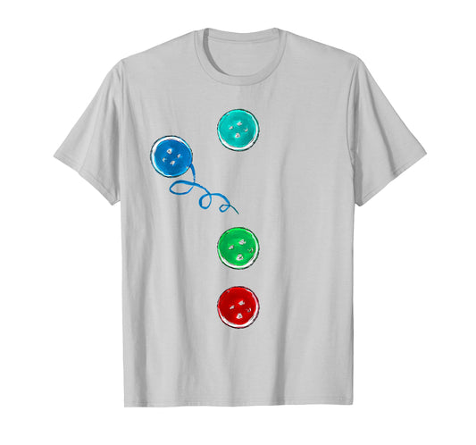 Four Groovy Buttons Blue Cat Funny Halloween Costume Kid T-Shirt