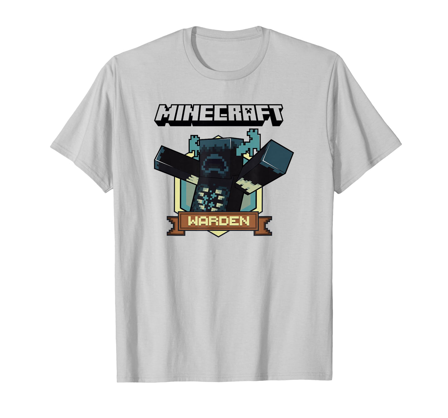 Minecraft Sculk Shriekers Hostile Mob Warden Badge T-Shirt