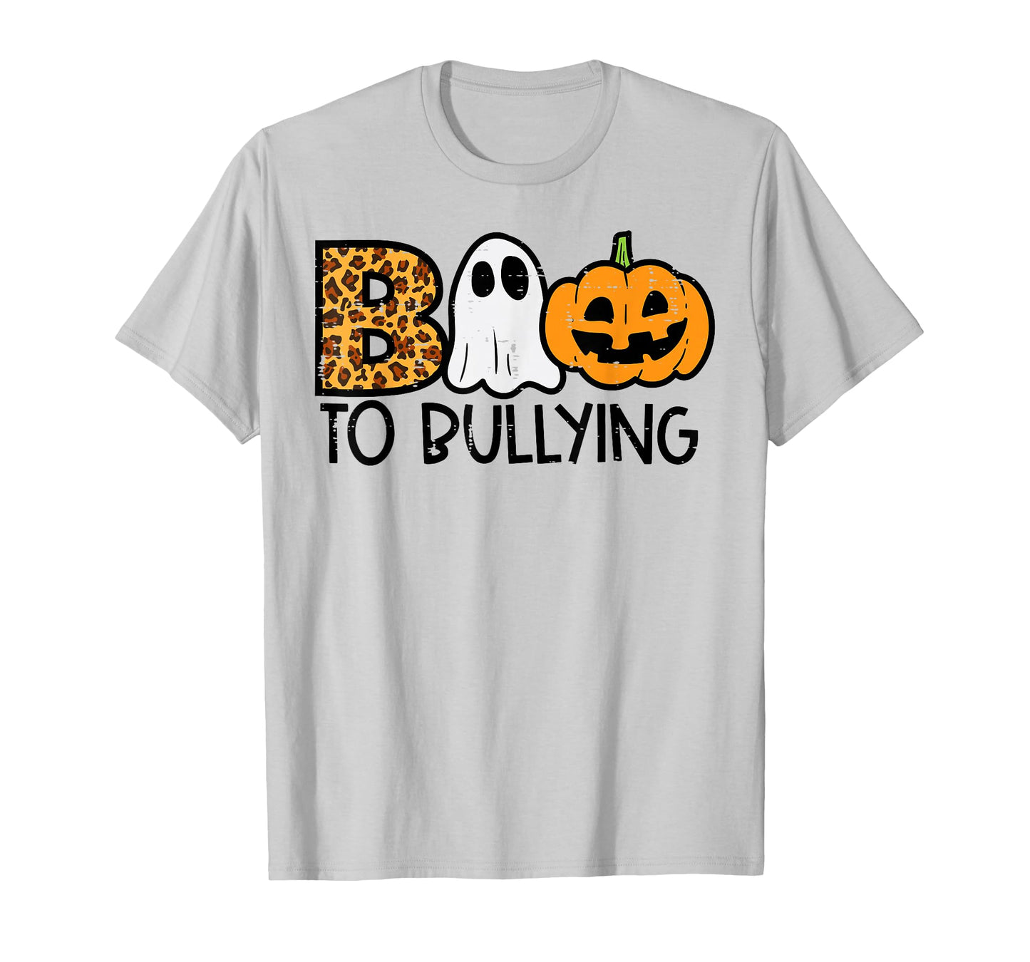 Boo To Bullying Ghost Pumpkin Orange Anti Bully Unity Day T-Shirt