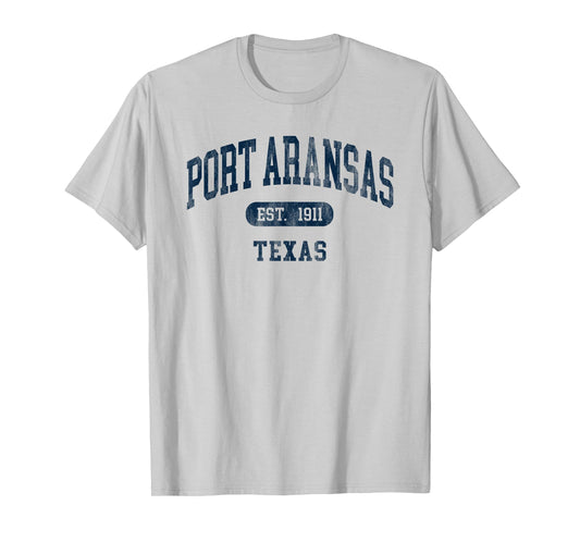 Port Aransas Texas Retro Preppy Throwback Souvenir T-Shirt