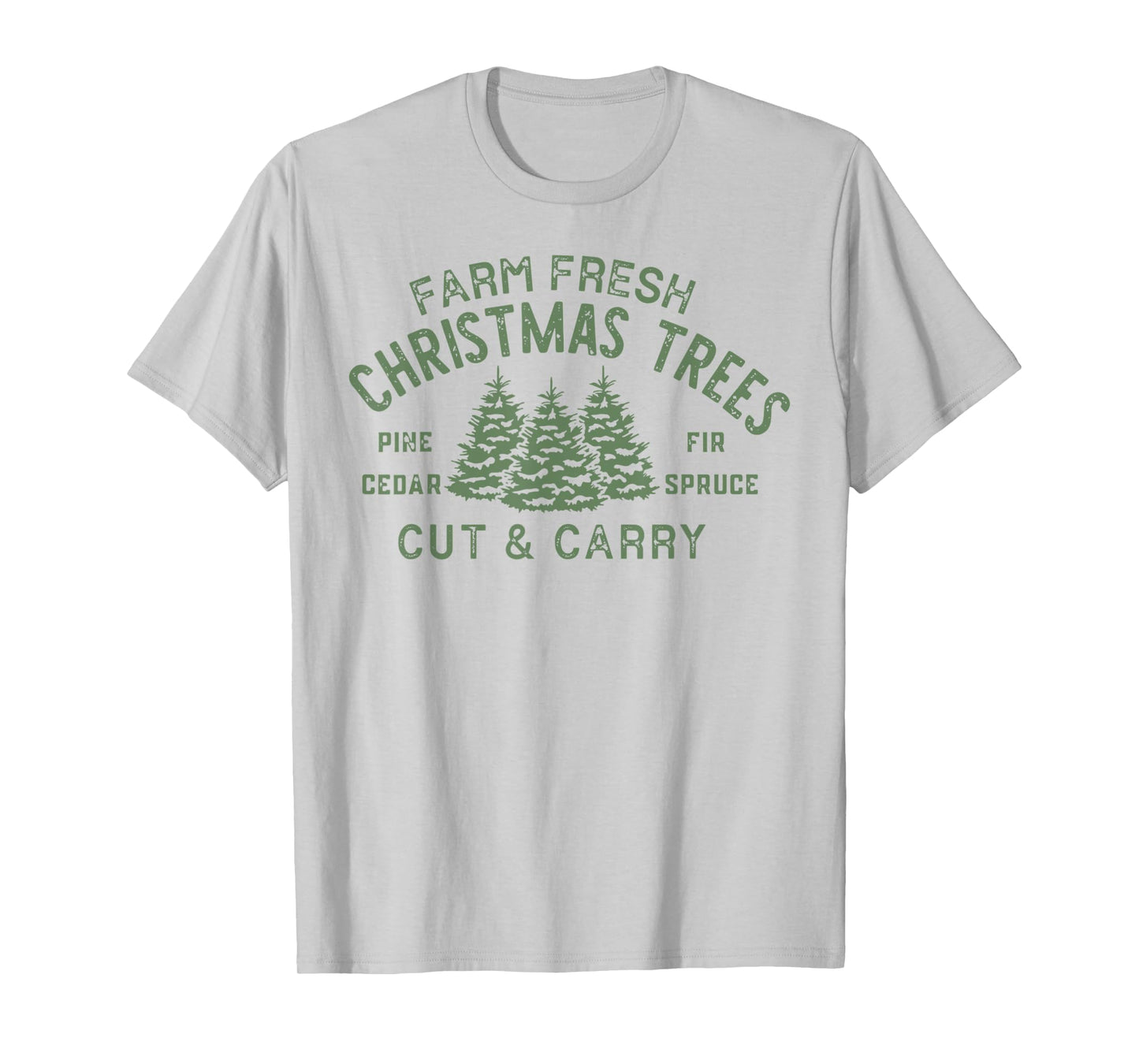 Farm Fresh Christmas Trees Shirt Vintage Merry Christmas T-Shirt
