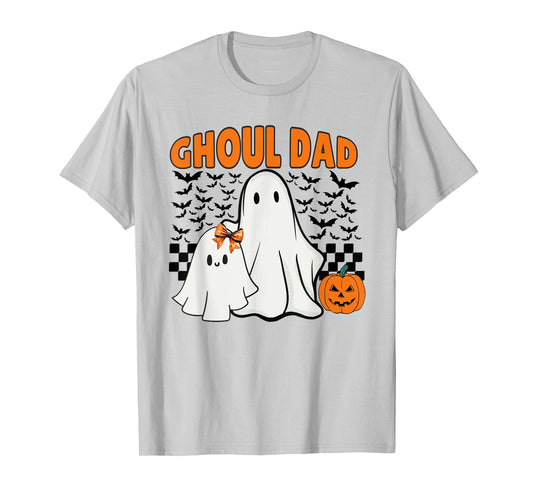 Ghoul Dad Halloween Ghost Spooky Season Retro Daddy T-Shirt