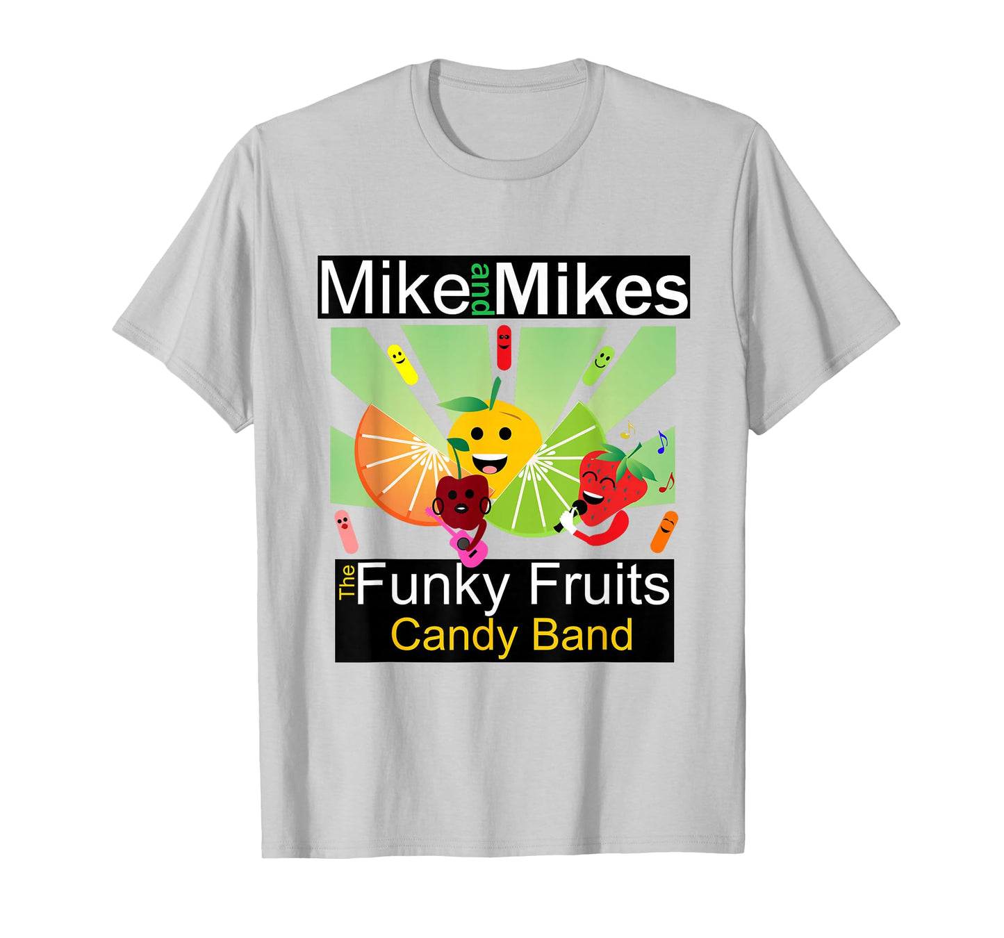 Fruit Candy Funny Band Mike and Mikes Adults Kids Green T-Shirt