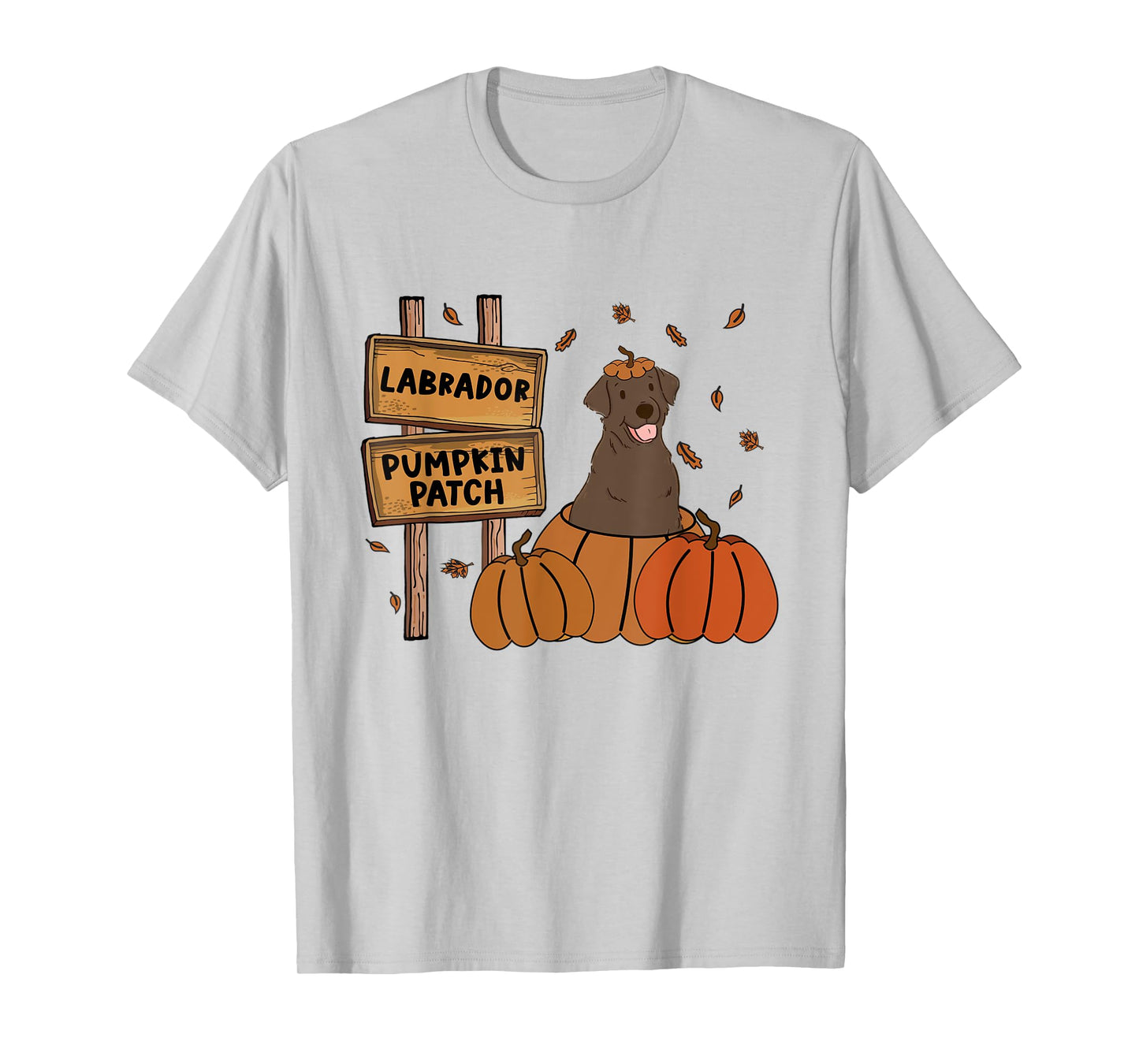 Labrador Pumpkin Patch Lab Lovers Thanksgiving Halloween T-Shirt