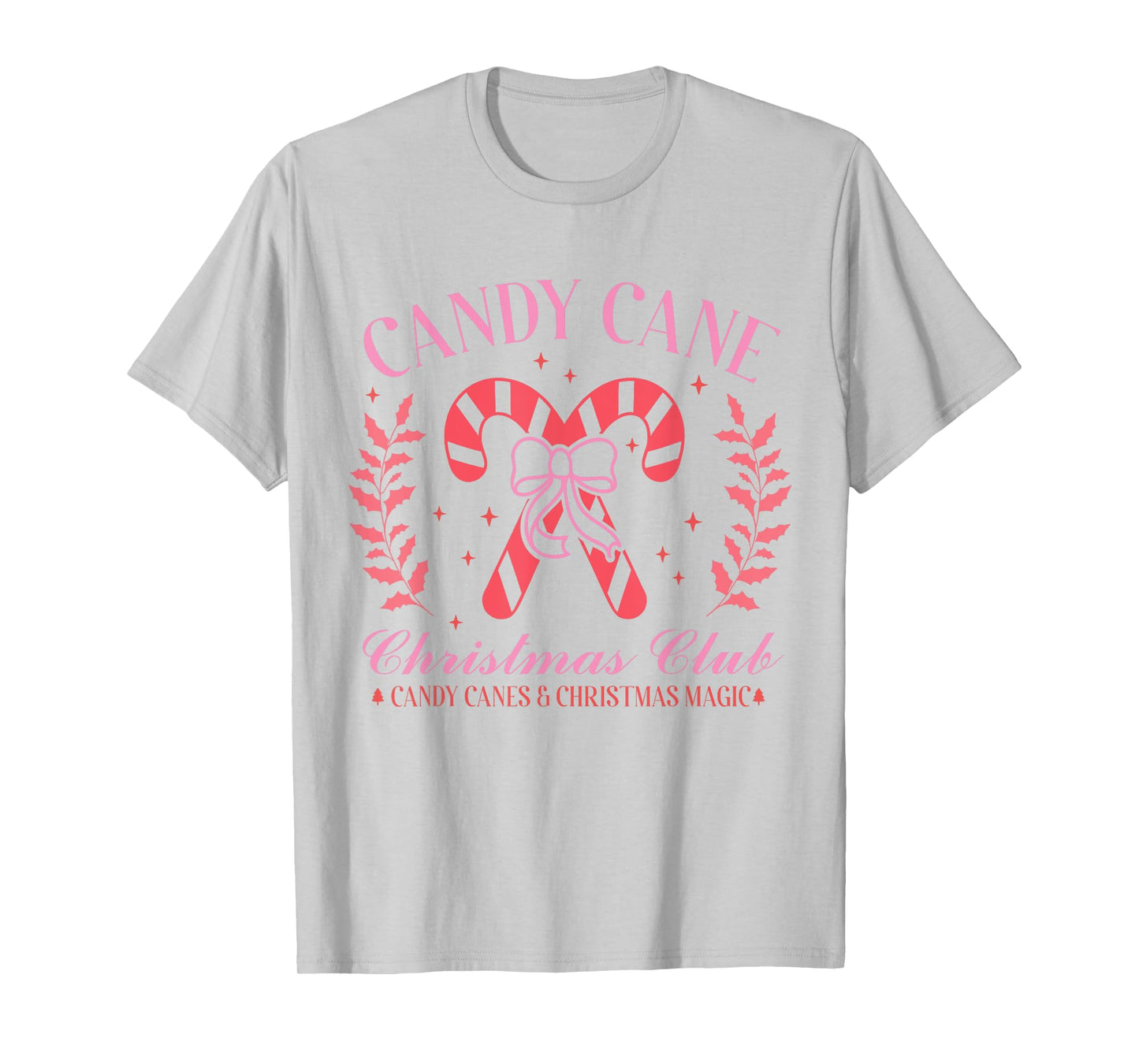 Candy Cane Christmas Club Shirt Festive Holiday Candy Canes T-Shirt
