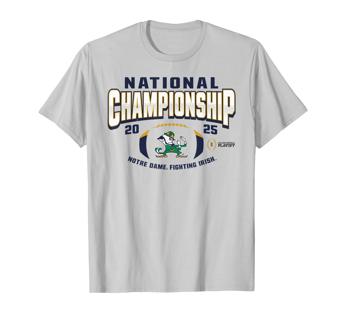 Notre Dame Fighting Irish National Championship 2025 Logo T-Shirt