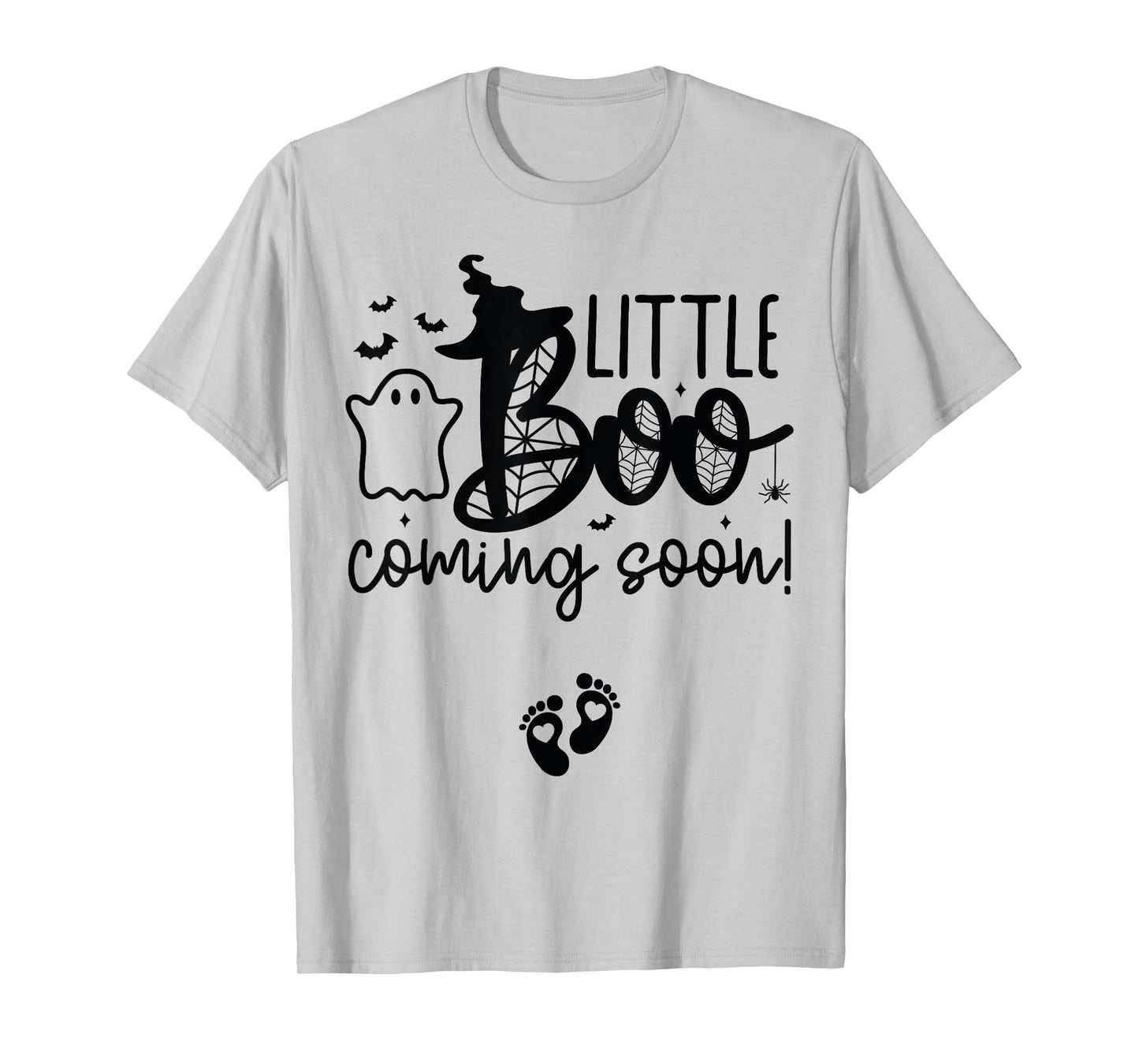 Halloween Pregnancy Announcement Little Boo Coming Soon T-Shirt