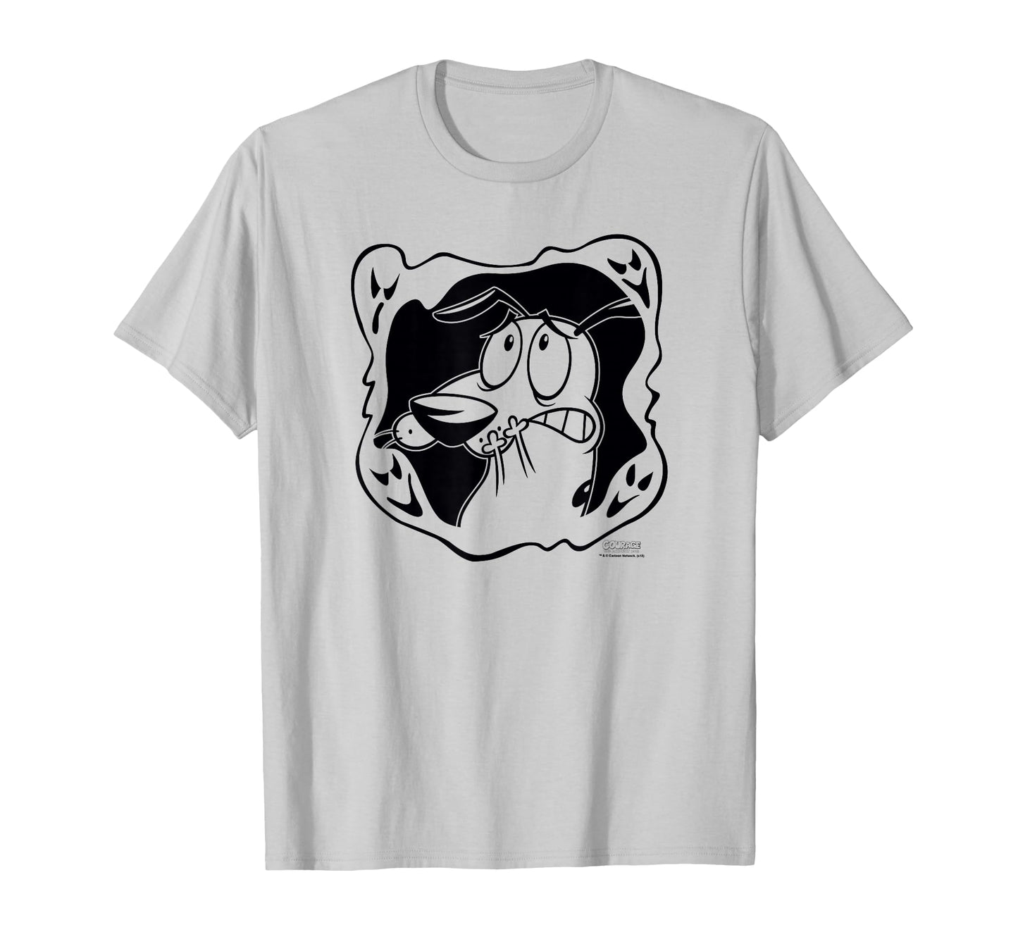 Courage the Cowardly Dog Ghost Frame T-Shirt