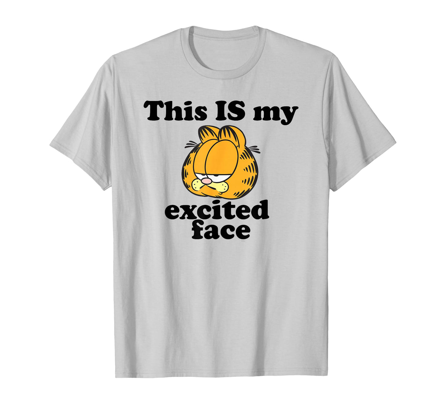 Garfield This is My Excited Face Sarcastic Cartoon Cat T-Shirt