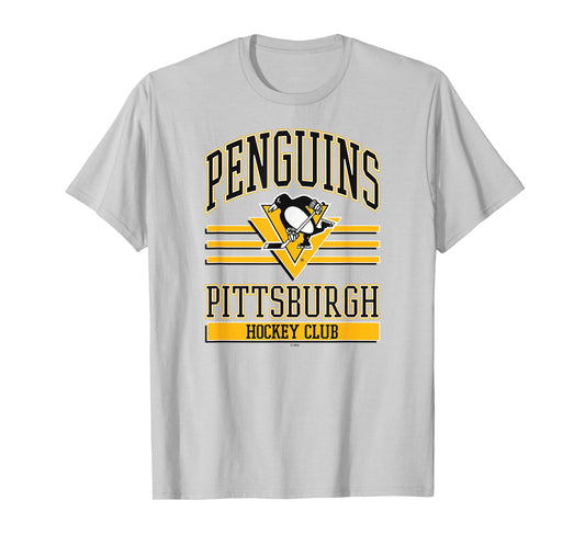 Pittsburgh Penguins Hockey Club Gray Officially Licensed T-Shirt
