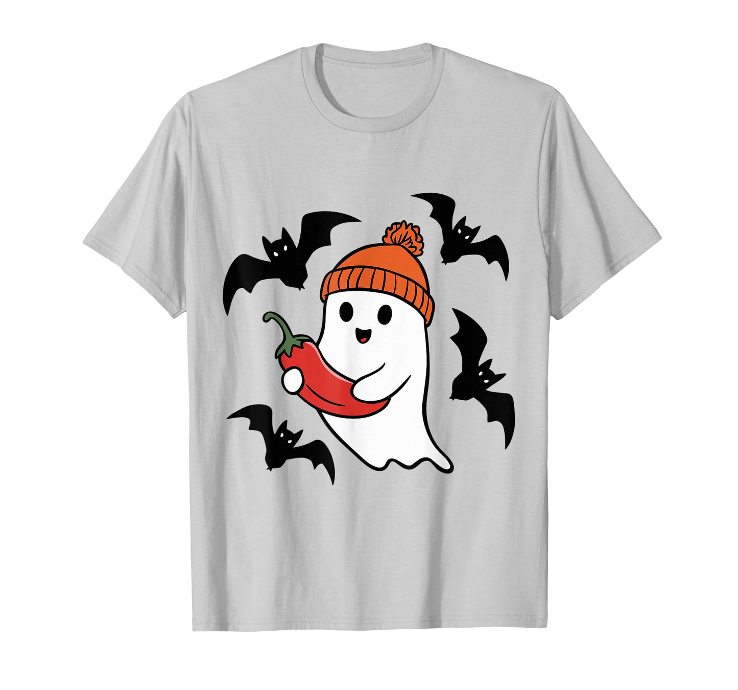 Cute Ghost Pepper Lovers Spooky Halloween Costume T-Shirt