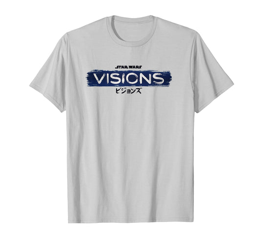 Star Wars Visions Distressed Kanji Dark Logo T-Shirt